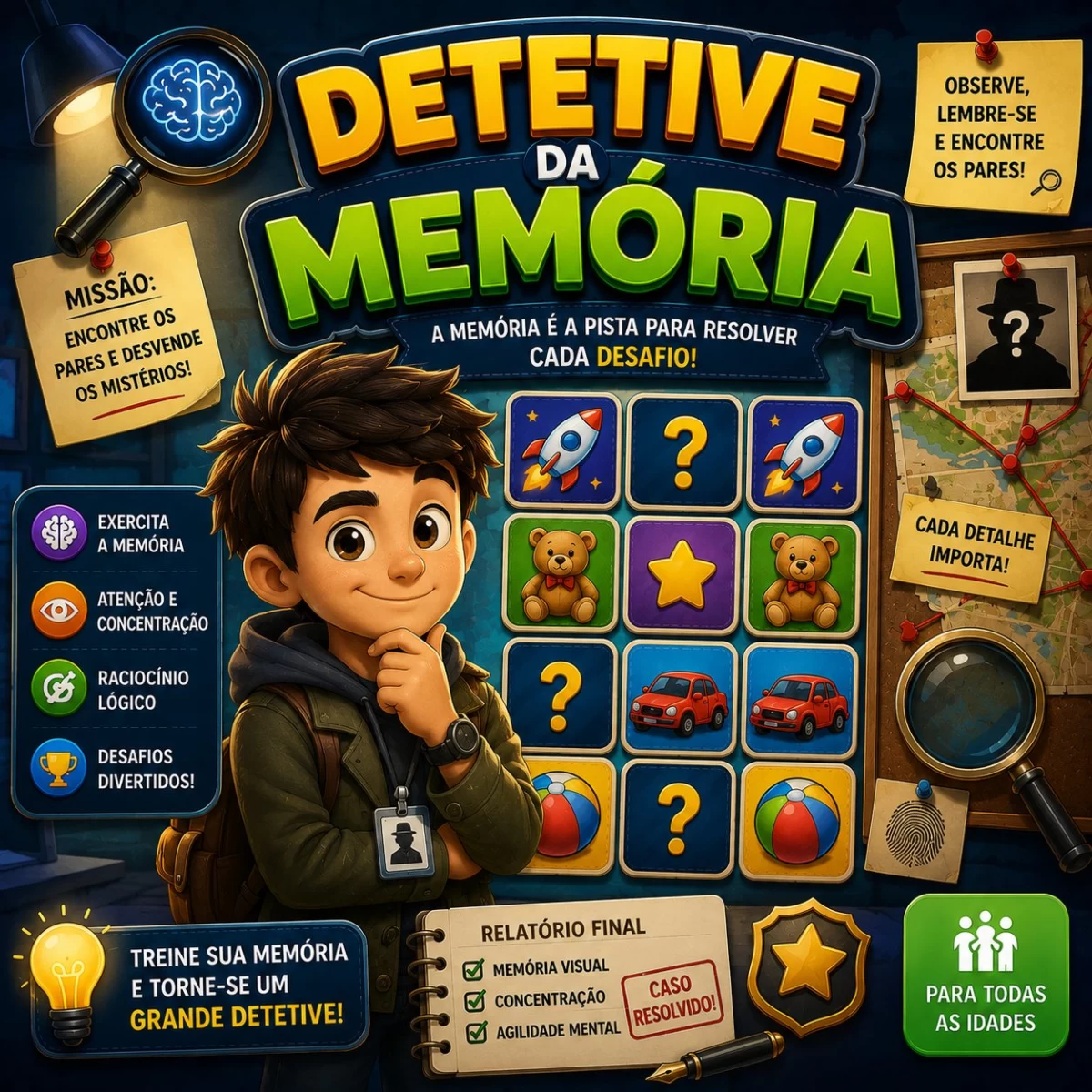 Capa do jogo Detetive Da Memória